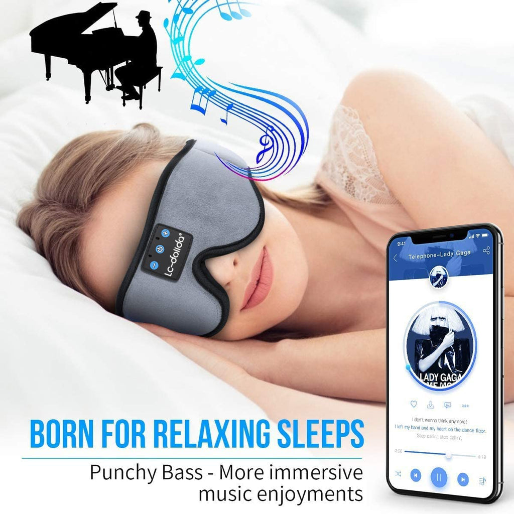 Sleep Mask with Bluetooth Headphones Cotton U4847