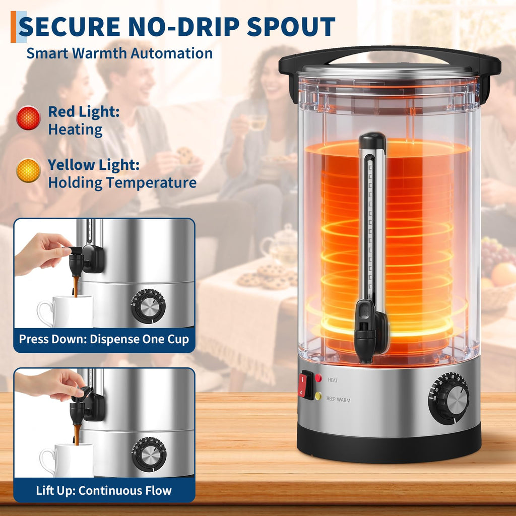 10L Stainless Steel Commercial Coffee Urn H210414