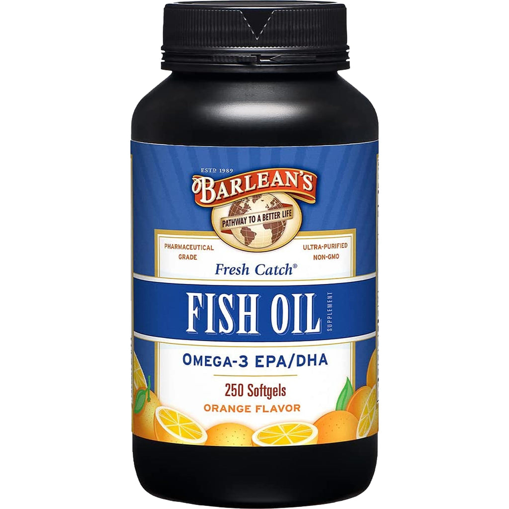 Omega 3 Fish Oil 600mg EPA & DHA Softgels Orange 250 Count W83716