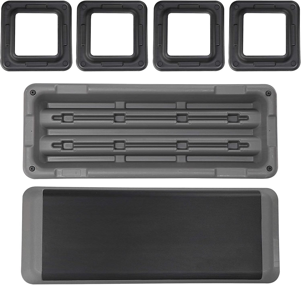 43" Adjustable Exercise Aerobic Step Platform with 4 Removable Risers M625