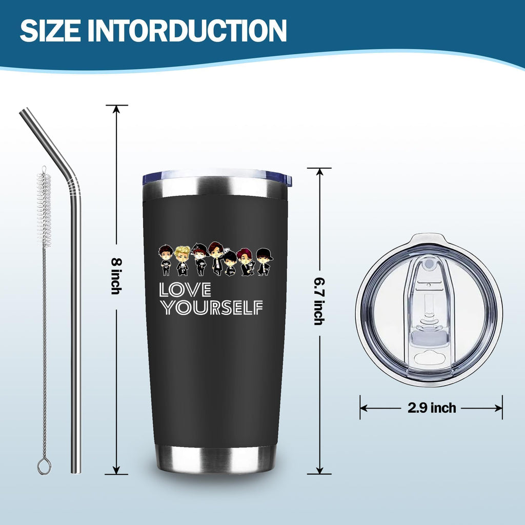 20oz Insulated Stainless Steel Tumbler with Lid F339368