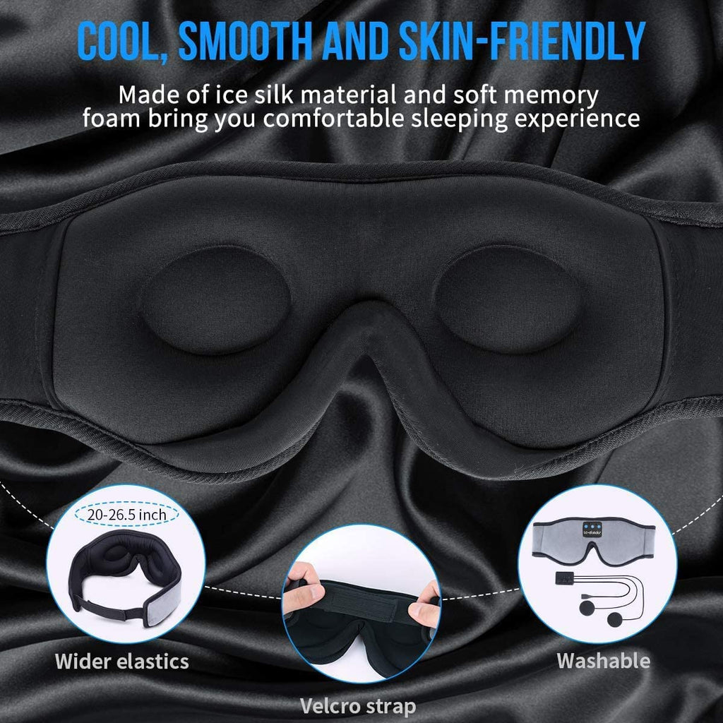 Sleep Mask with Bluetooth Headphones Cotton U4847