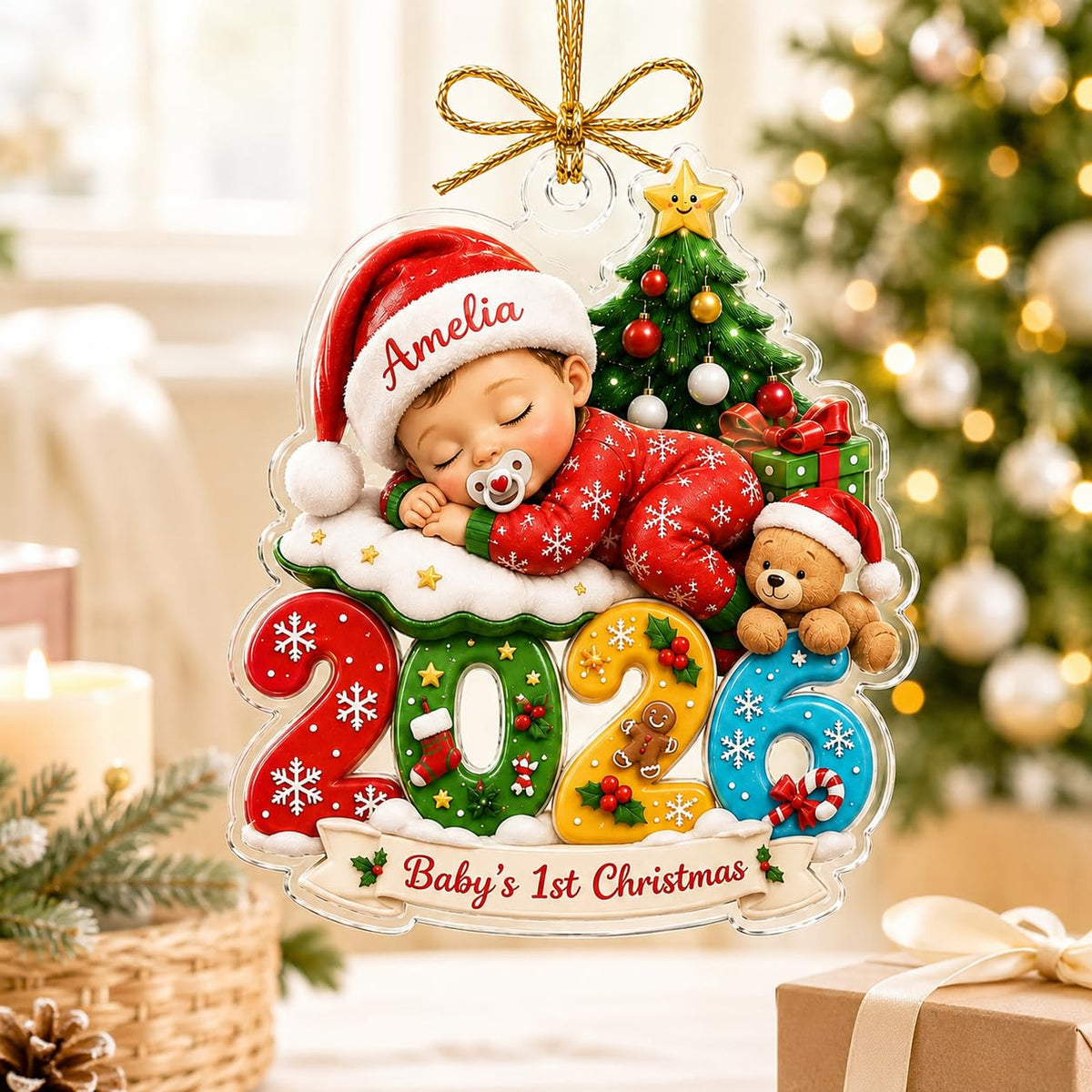 Baby First Christmas Ornament 2026 O9268