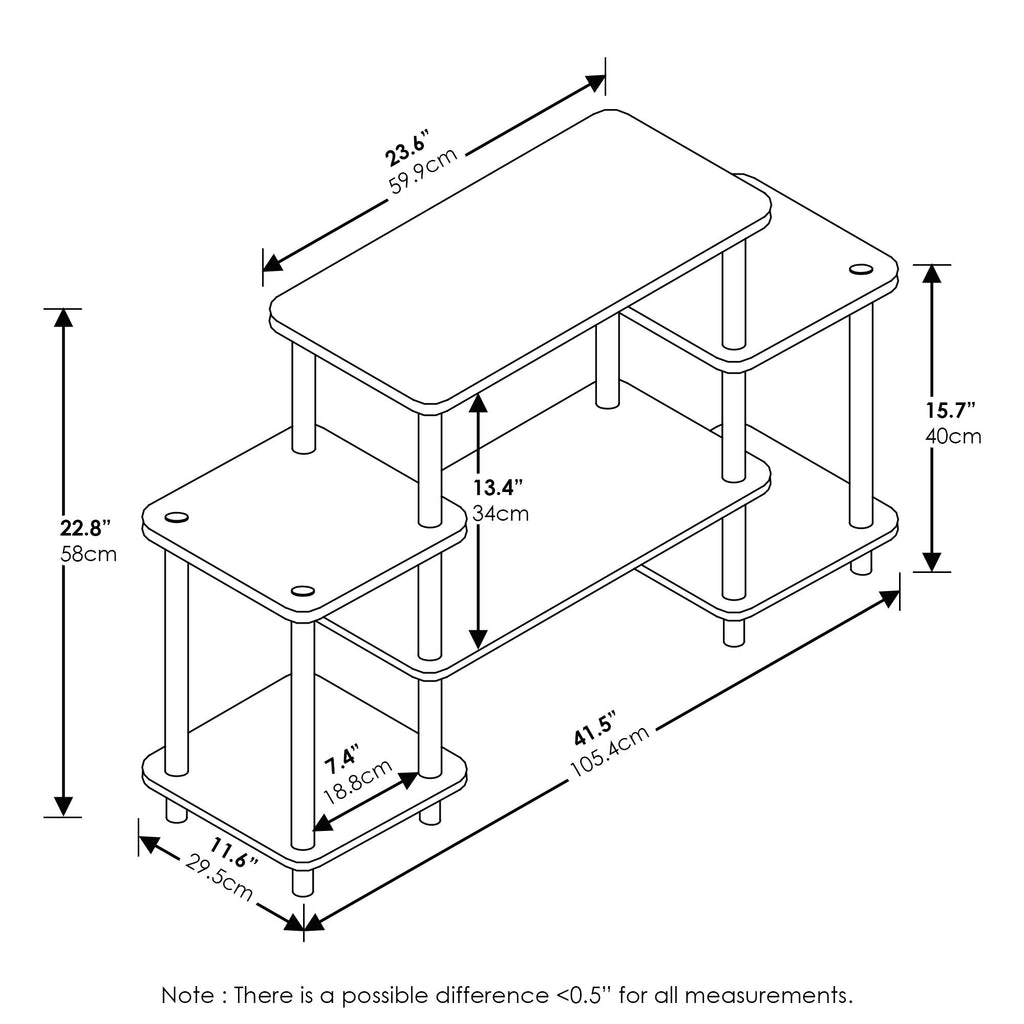 Dark Brown/Black Entertainment TV Stands O93556