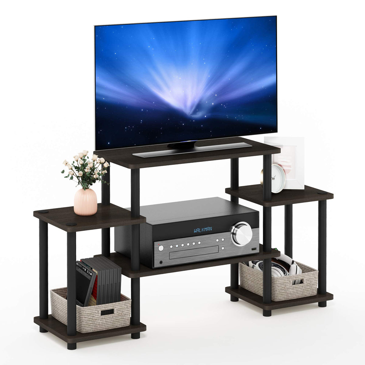 Dark Brown/Black Entertainment TV Stands O93556
