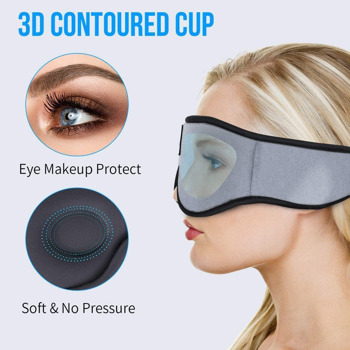 Sleep Mask with Bluetooth Headphones Cotton U4847