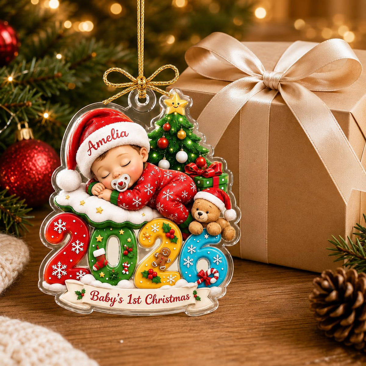 Baby First Christmas Ornament 2026 O9268