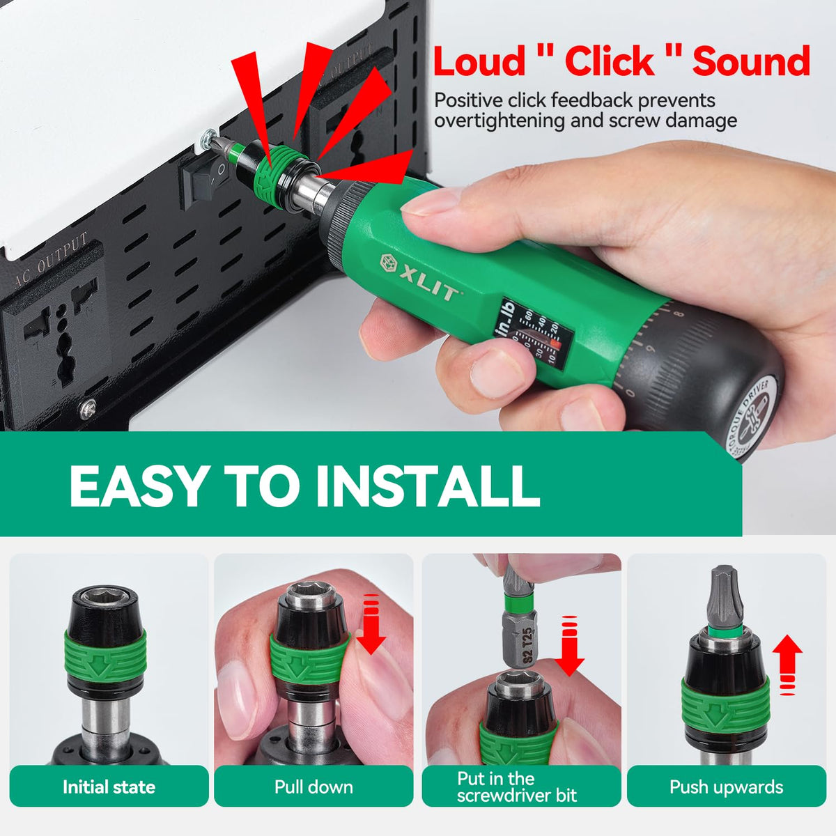 Adjustable Torque Screwdriver Set, 13-Piece 1/4" Hex Quick Release T9962