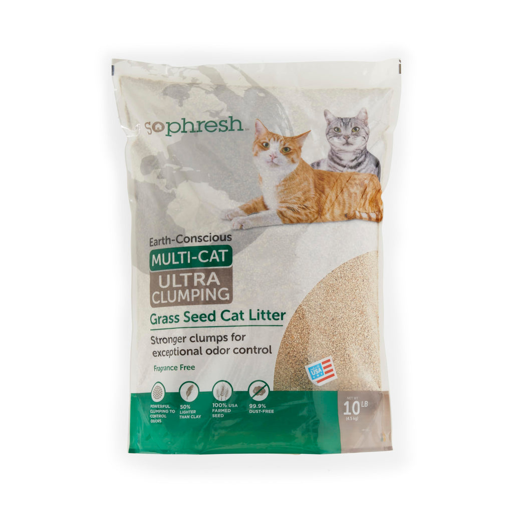 Unscented Clumping Grass Seed Cat Litter 10 lbs X337