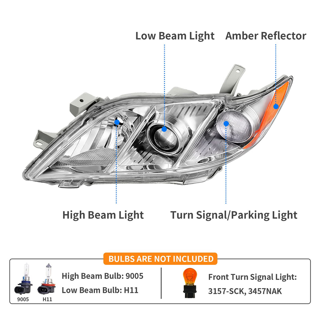Headlight Assembly Chrome O8985
