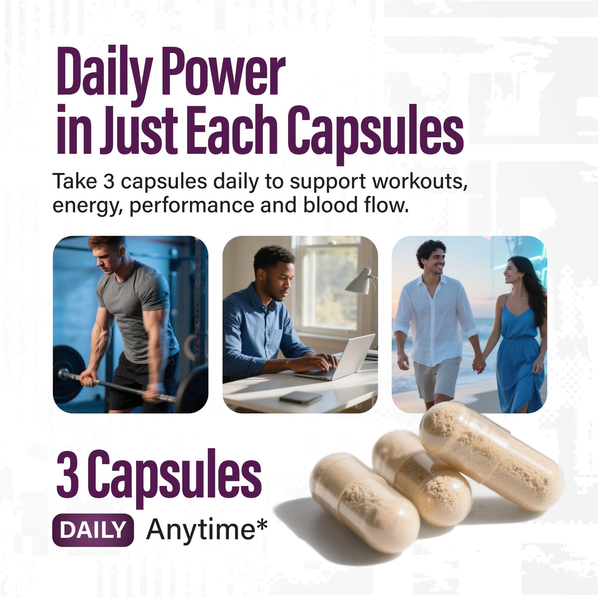 L-Arginine L-Citrulline Nitric Oxide Supplement 90 Capsules G41408