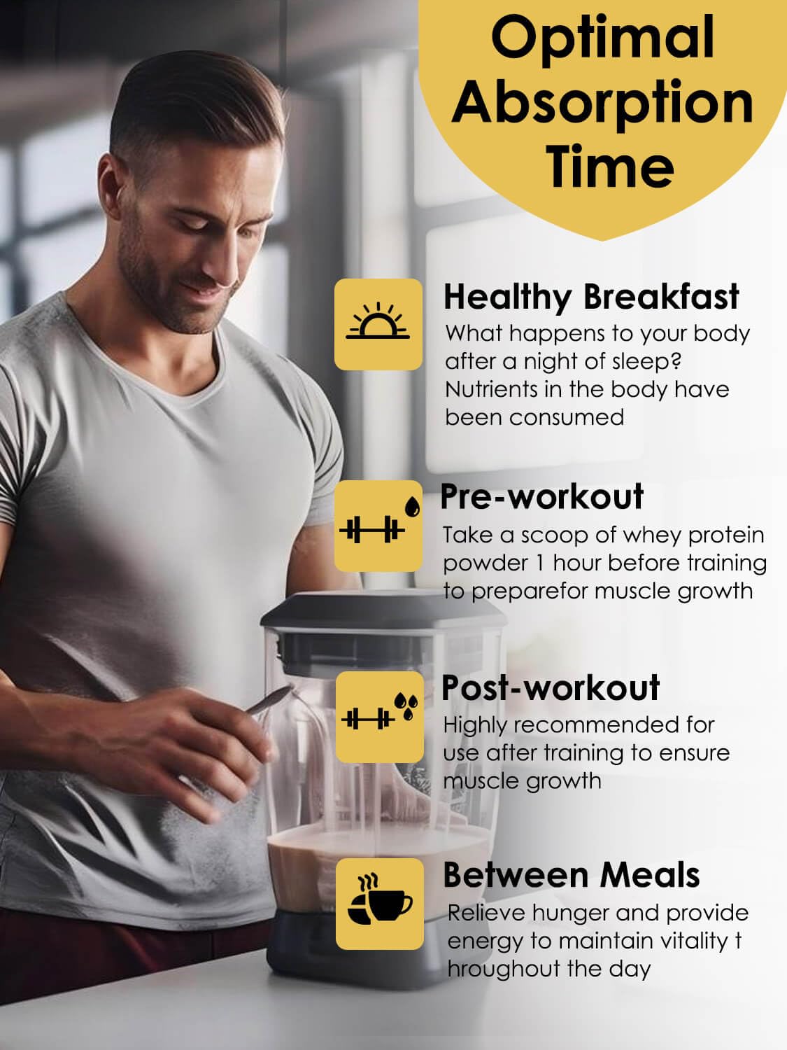 Unflavored Whey & Pea Protein Powder E624
