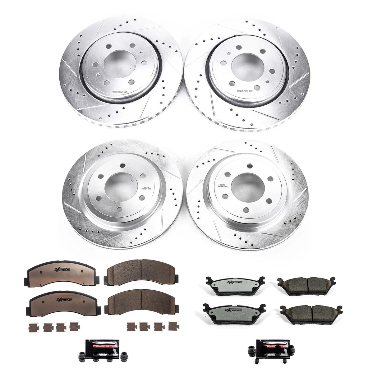 Front & Rear Brake Pad & Rotor Kit L3113