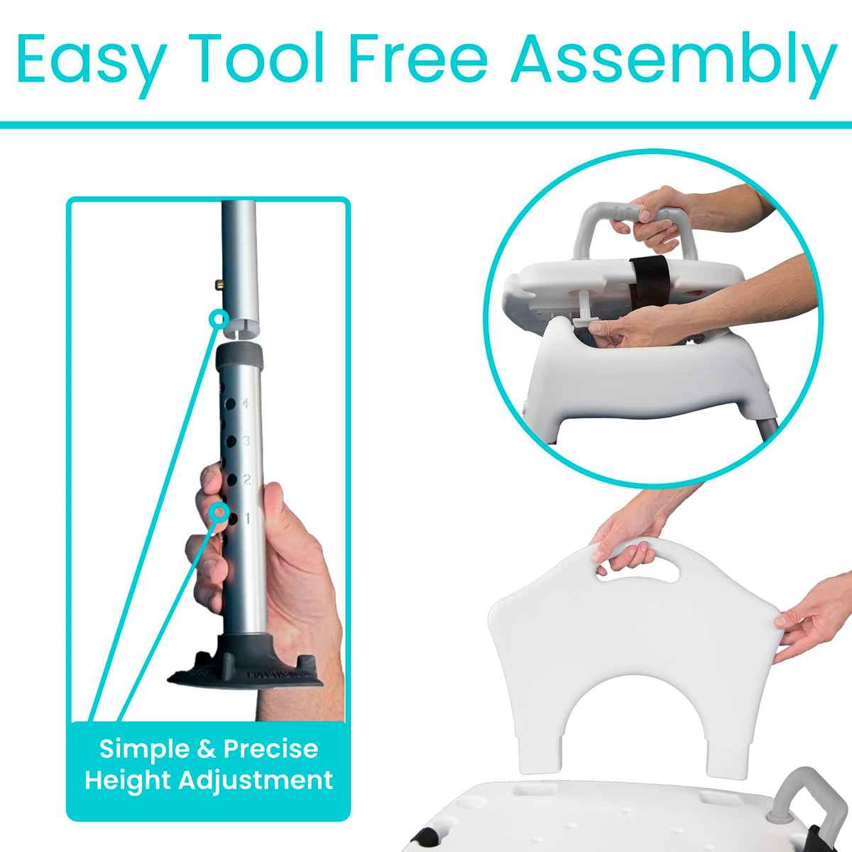 Sliding Shower Chair with Soap Tray and Safety Belt X982198
