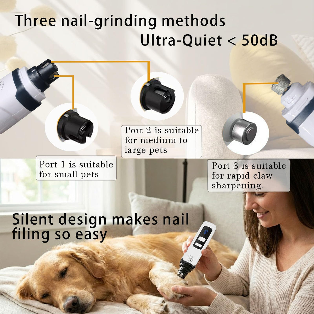 Dog Nail Clippers and Nail Grinder Set M60387