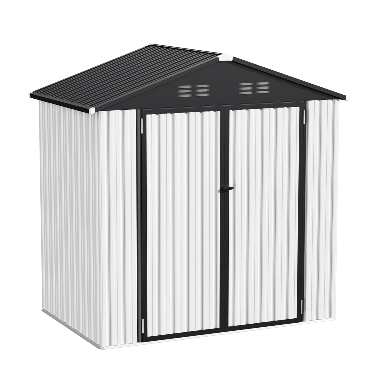 6 x 4 FT Waterproof Metal Outdoor Storage Shed V1695