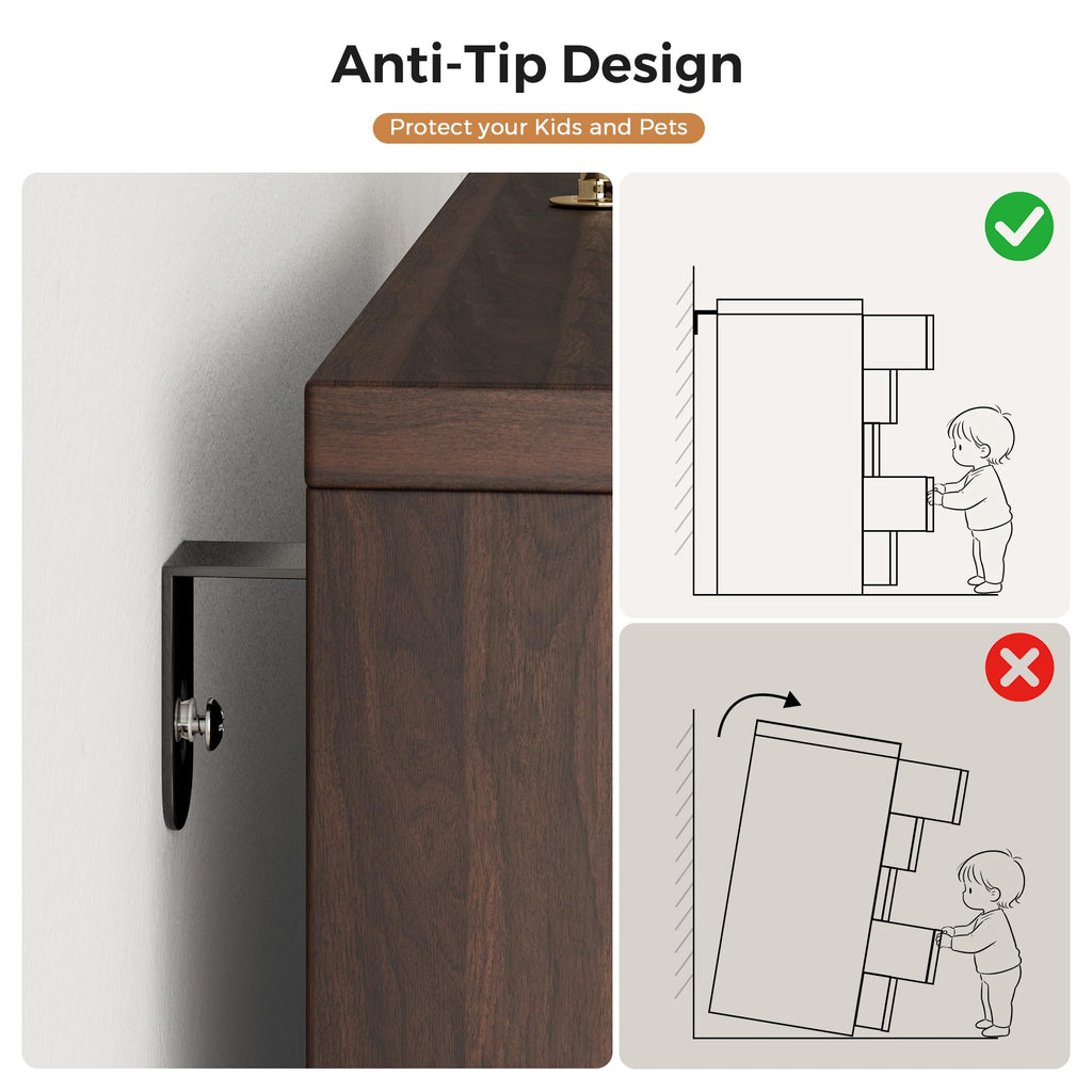 Brown 5 Drawer Dresser P356915