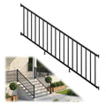 36 in. x 8 ft. Matte Black Aluminum Stair Railing Kit Y889912