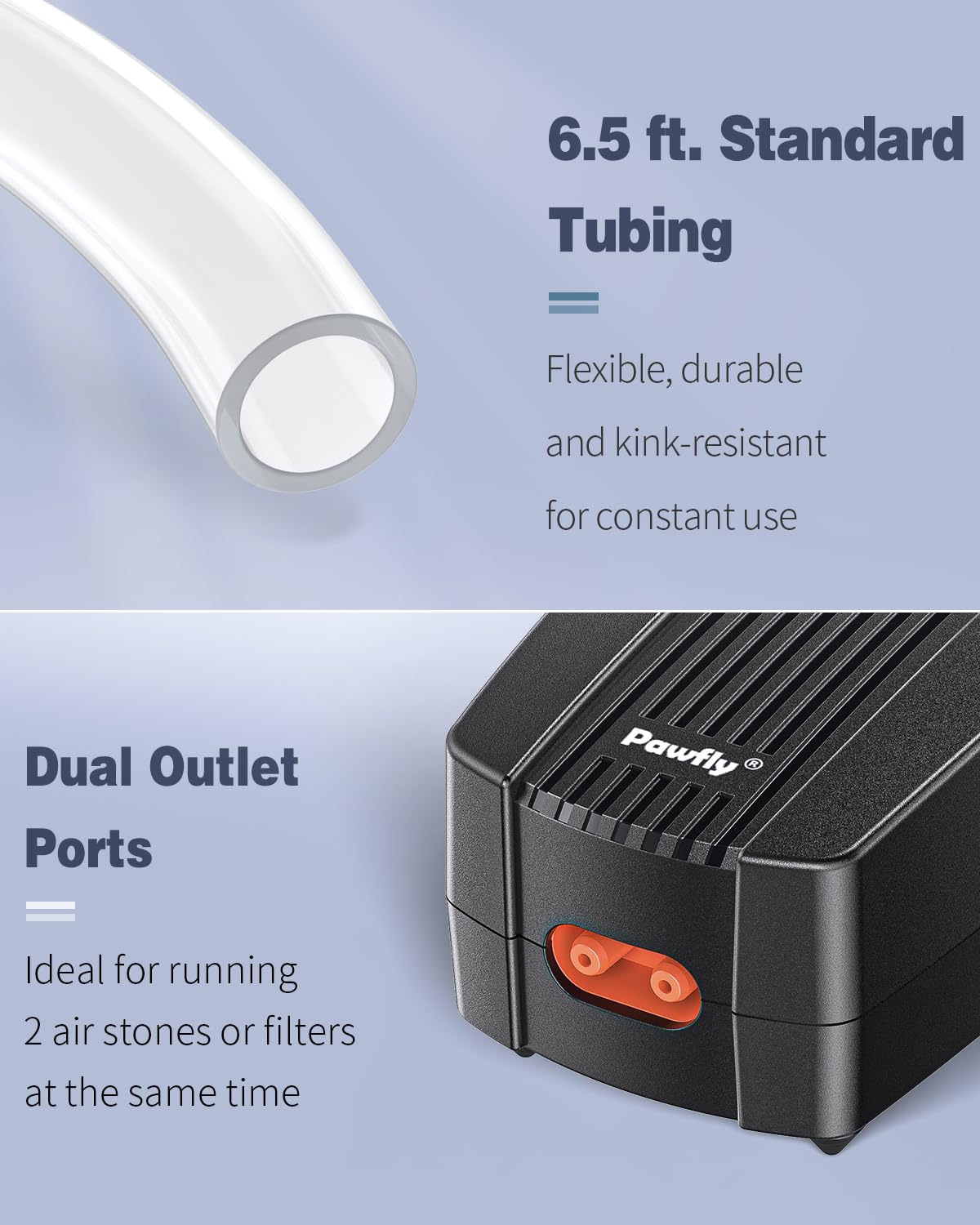 50 GPH Aquarium Air Pump with Airline Tubing F44739