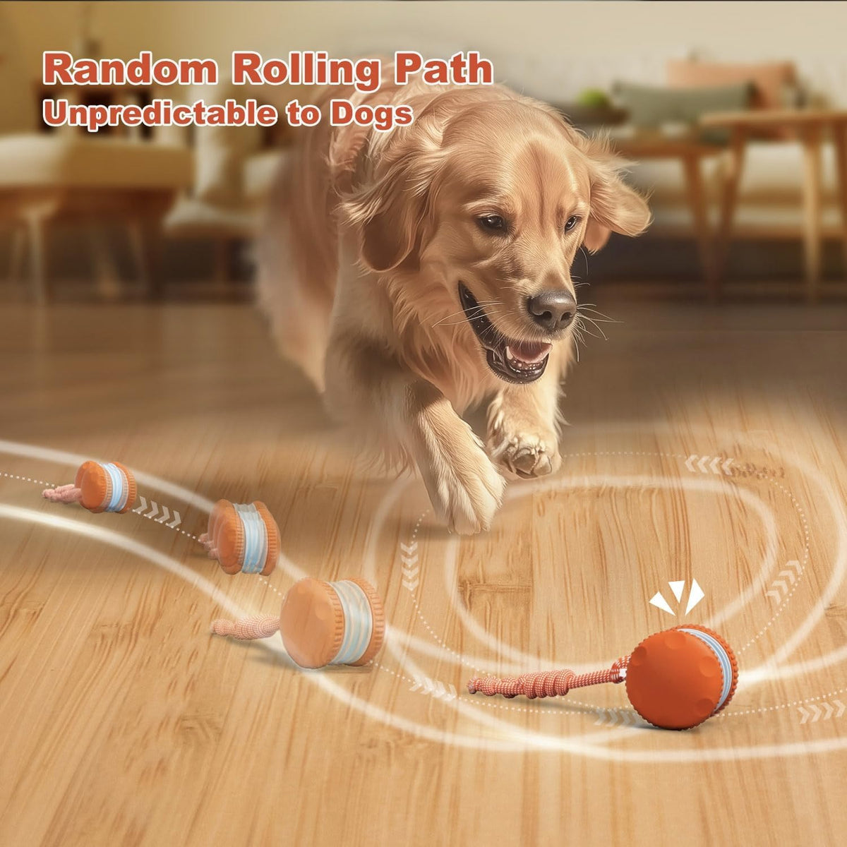 Electric Moving Dog Ball with Rope Z8950