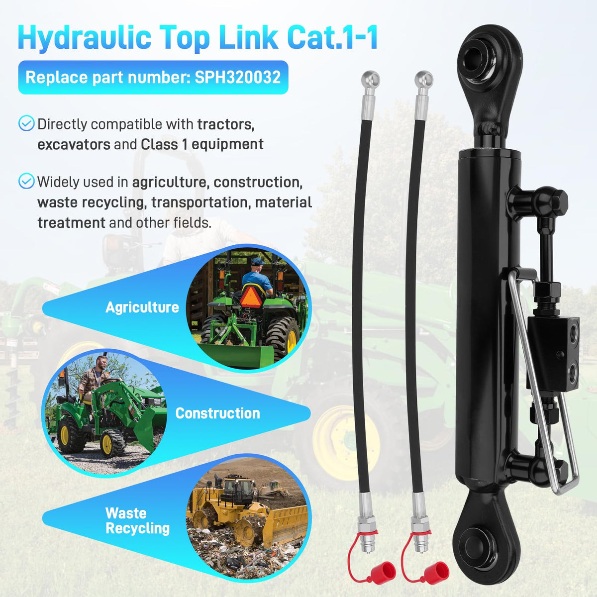 Hydraulic Top Link Cat.1 O6213