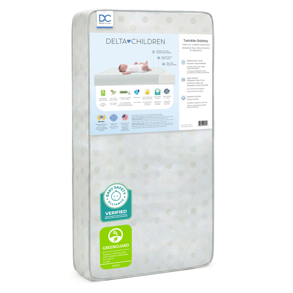 Dual Sided Crib and Toddler Mattress I839522