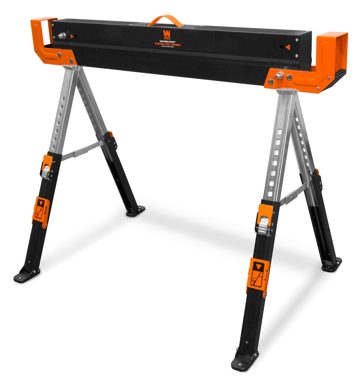 Steel Saw Horse Set and 6" Quick Release Track Saw Clamps A15997