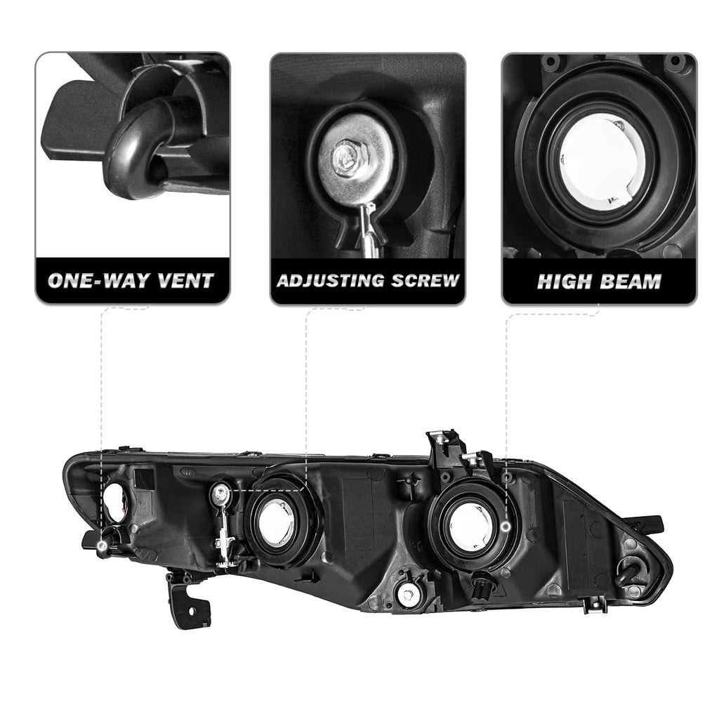 Honda Civic Sedan 4 Door Headlight Assembly U588627