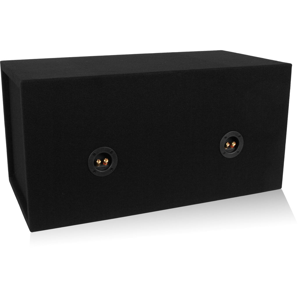 Dual 12-inch Sealed Car Subwoofer Box 3/4-inch MDF G98673