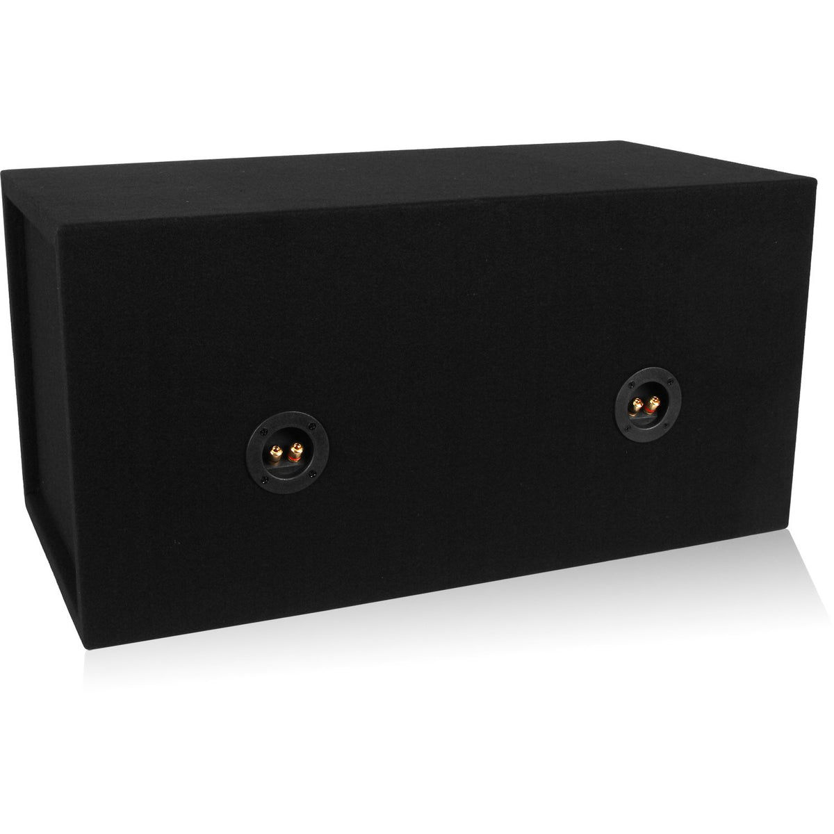 Dual 12-inch Sealed Car Subwoofer Box 3/4-inch MDF G98673