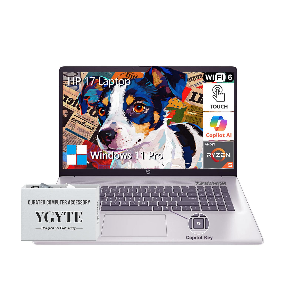 17.3 Inch Touchscreen Laptop, AMD Ryzen 5, 16GB RAM 1TB SSD O4805