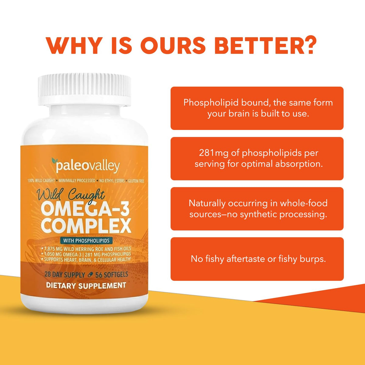 Wild Caught Omega-3 Fish Oil 750mg DHA 187mg EPA F532238