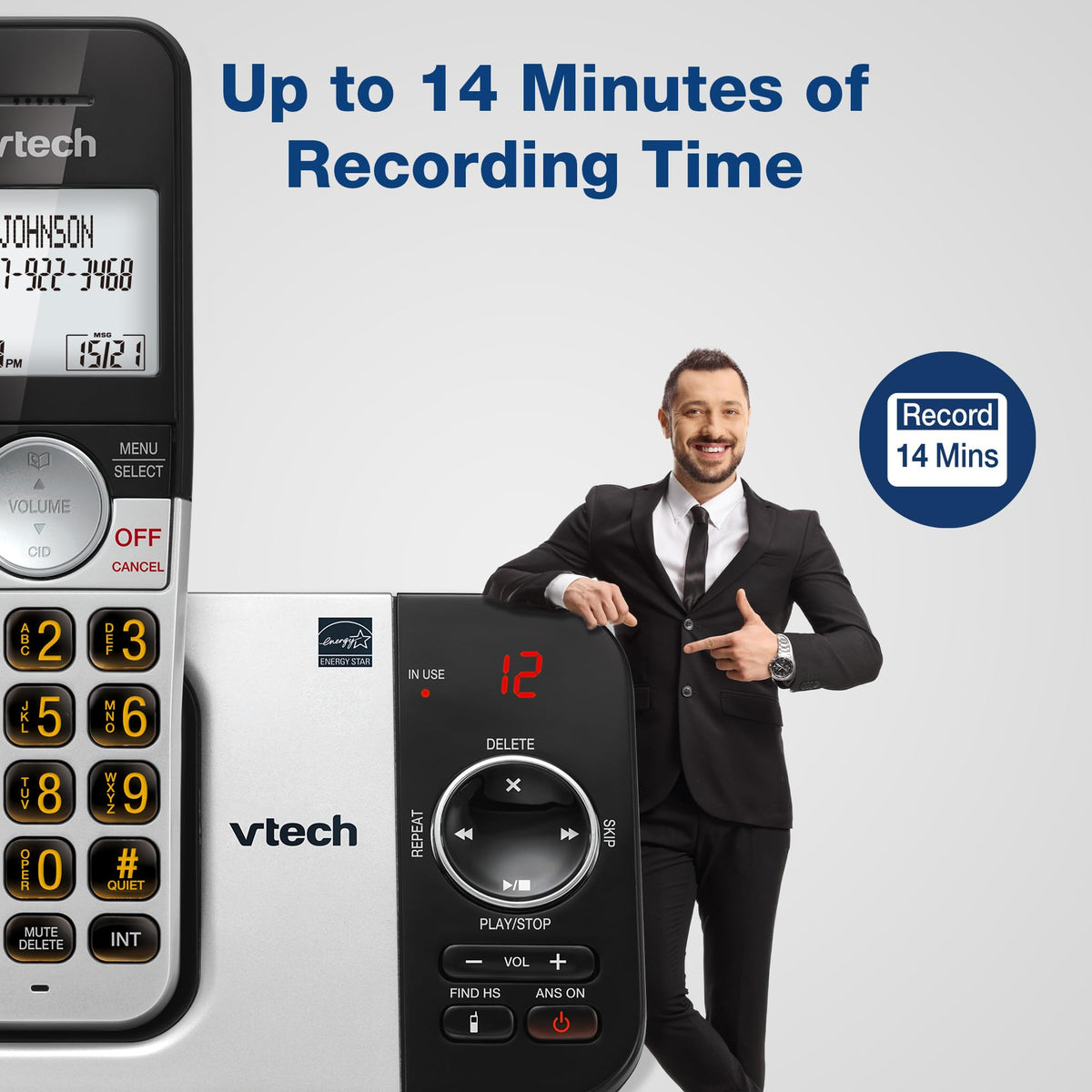 Cordless Home Phone with Answering Machine V7429