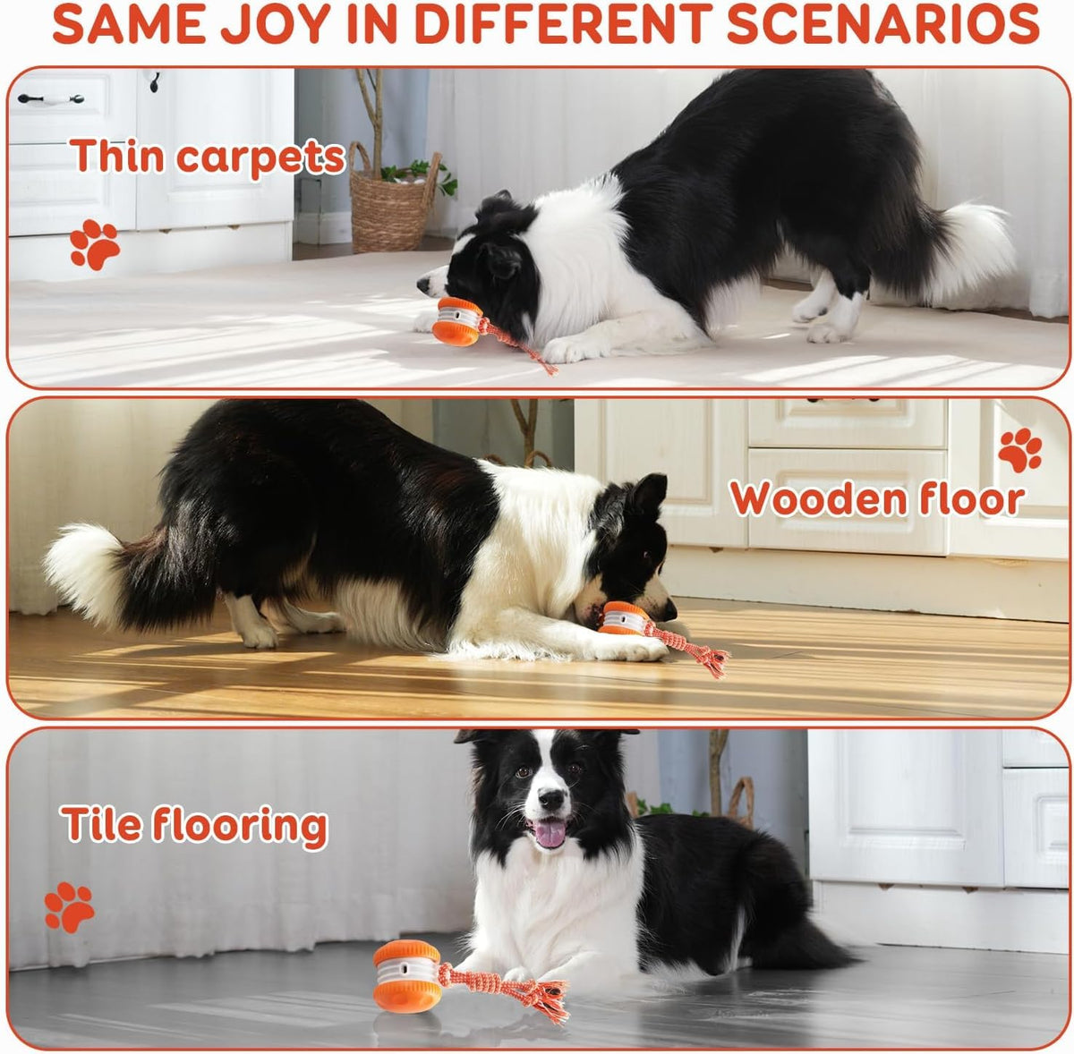 Electric Moving Dog Ball with Rope Z8950