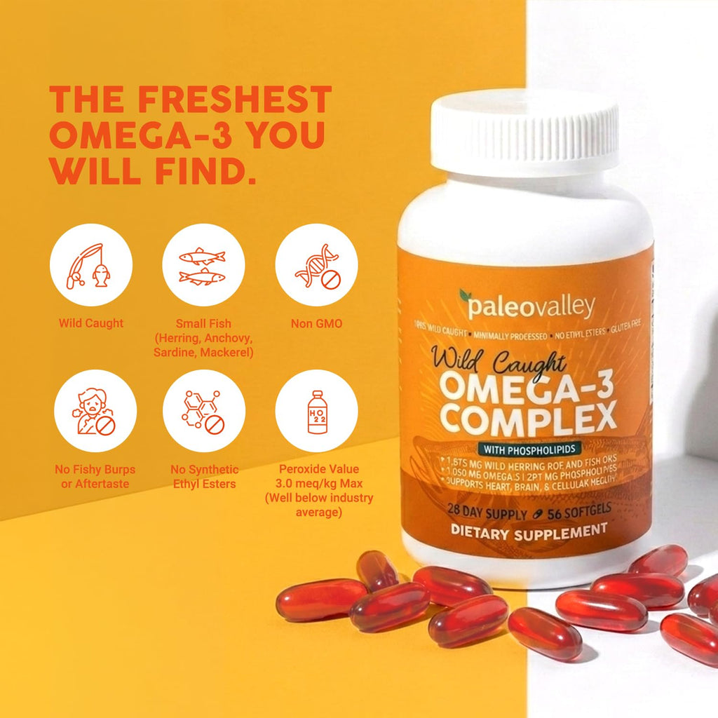 Wild Caught Omega-3 Fish Oil 750mg DHA 187mg EPA F532238