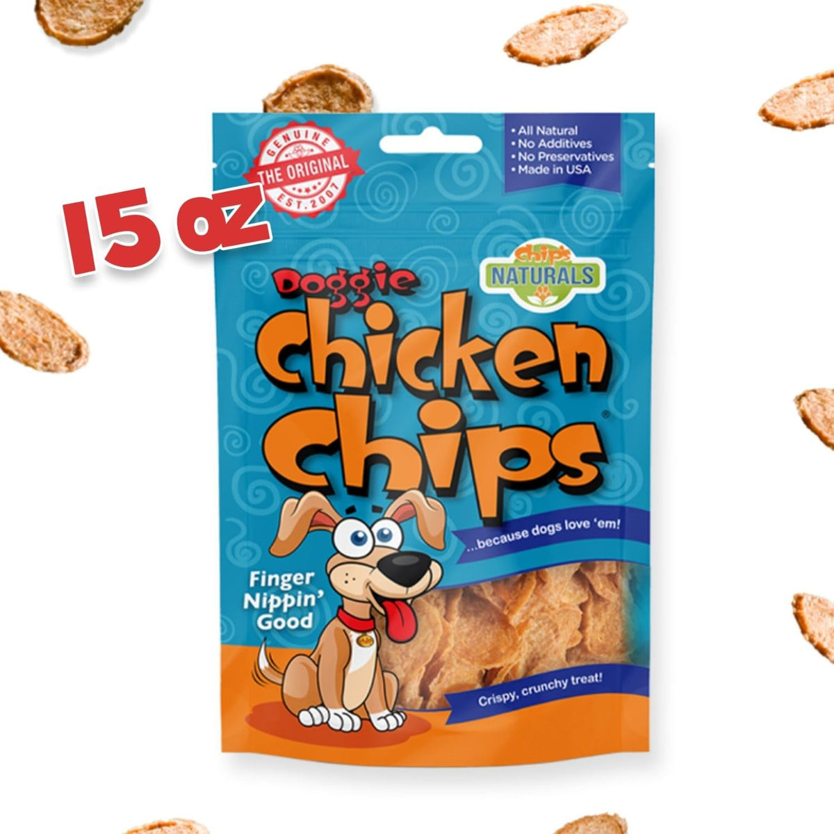 All Natural Chicken Chips 15 oz U12755