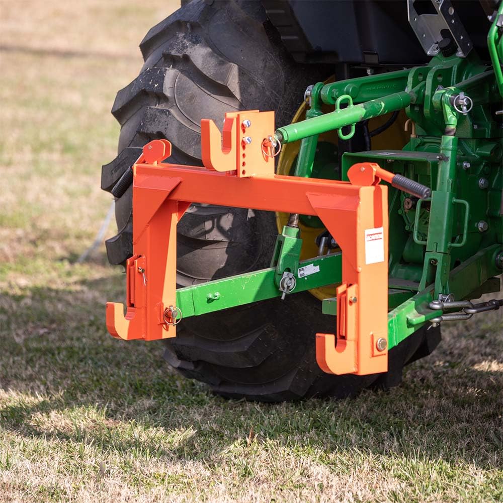 3 Point Quick Hitch Category 1 Tractor 3000 LB Lifting Capacity Orange D389963