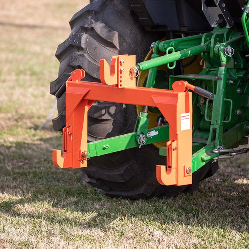 3 Point Quick Hitch Category 1 Tractor 3000 LB Lifting Capacity Orange D389963