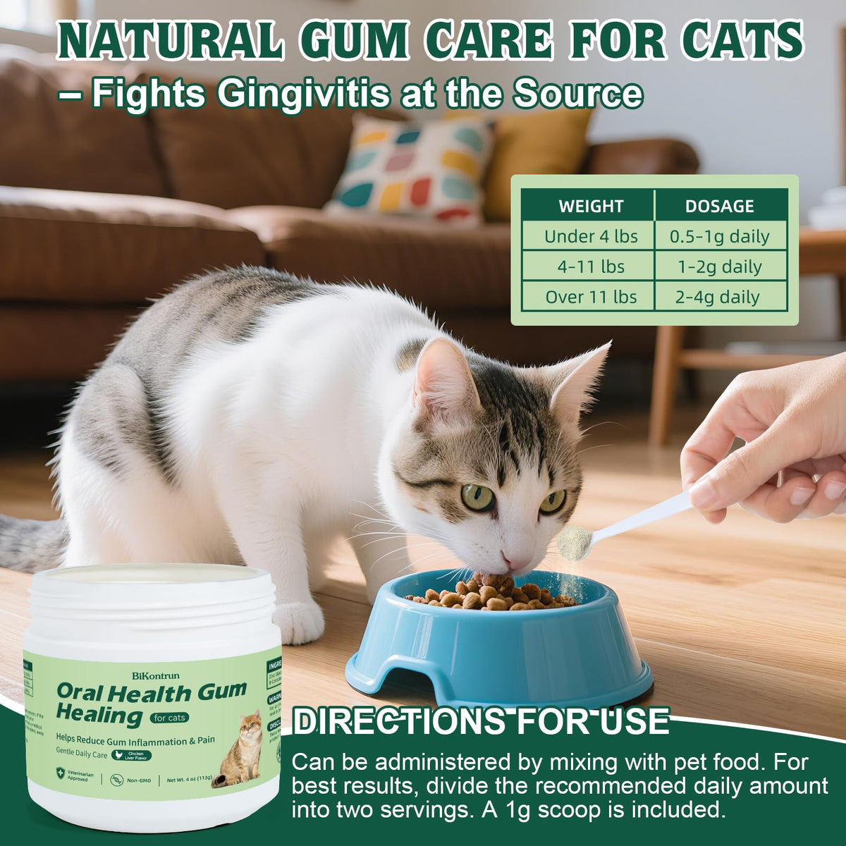 Natural Plant-Based Cat Oral Care 4 oz S55675