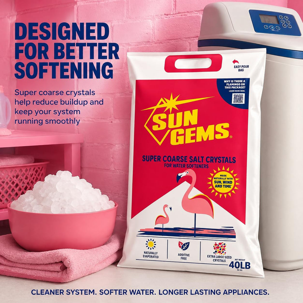 Super Coarse Water Softener Salt Crystals 40 lb F71715