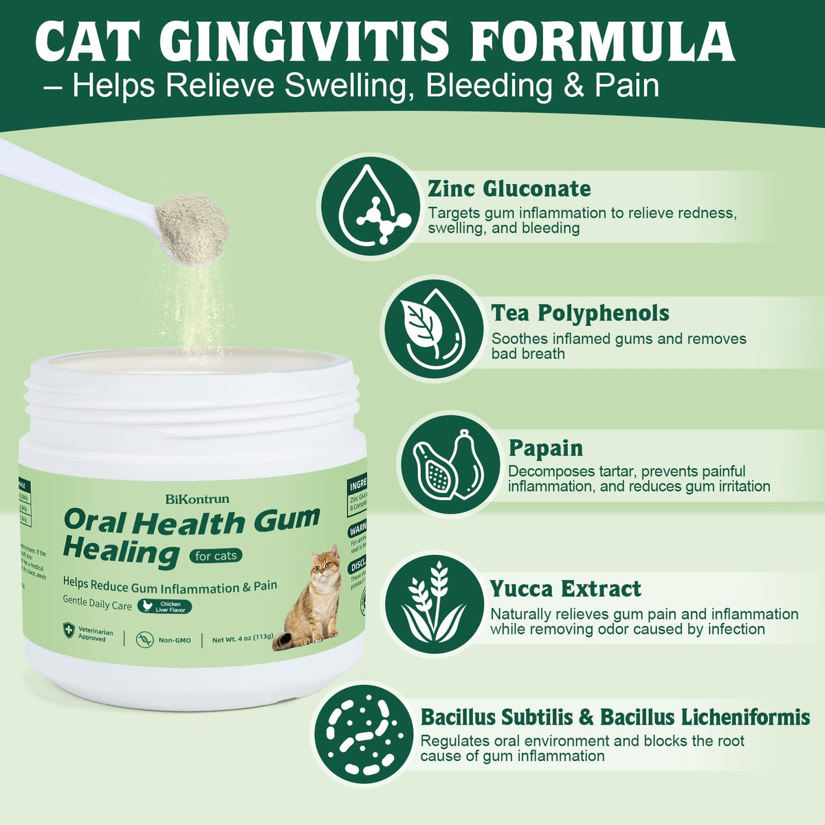Natural Plant-Based Cat Oral Care 4 oz S55675