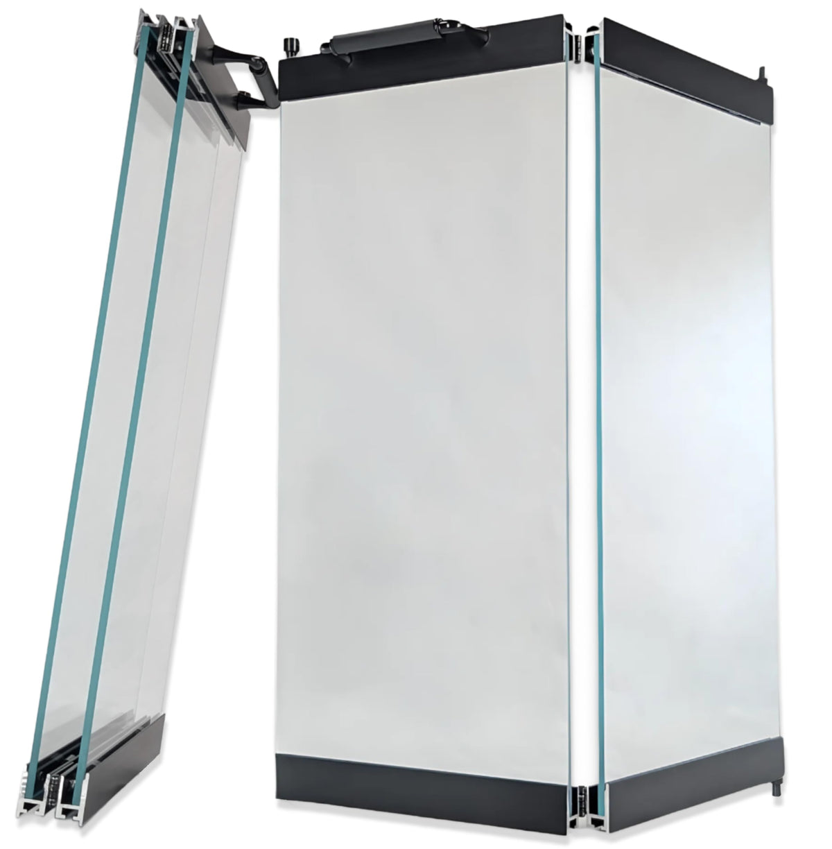 Black Replacement Glass Fireplace Doors H791856