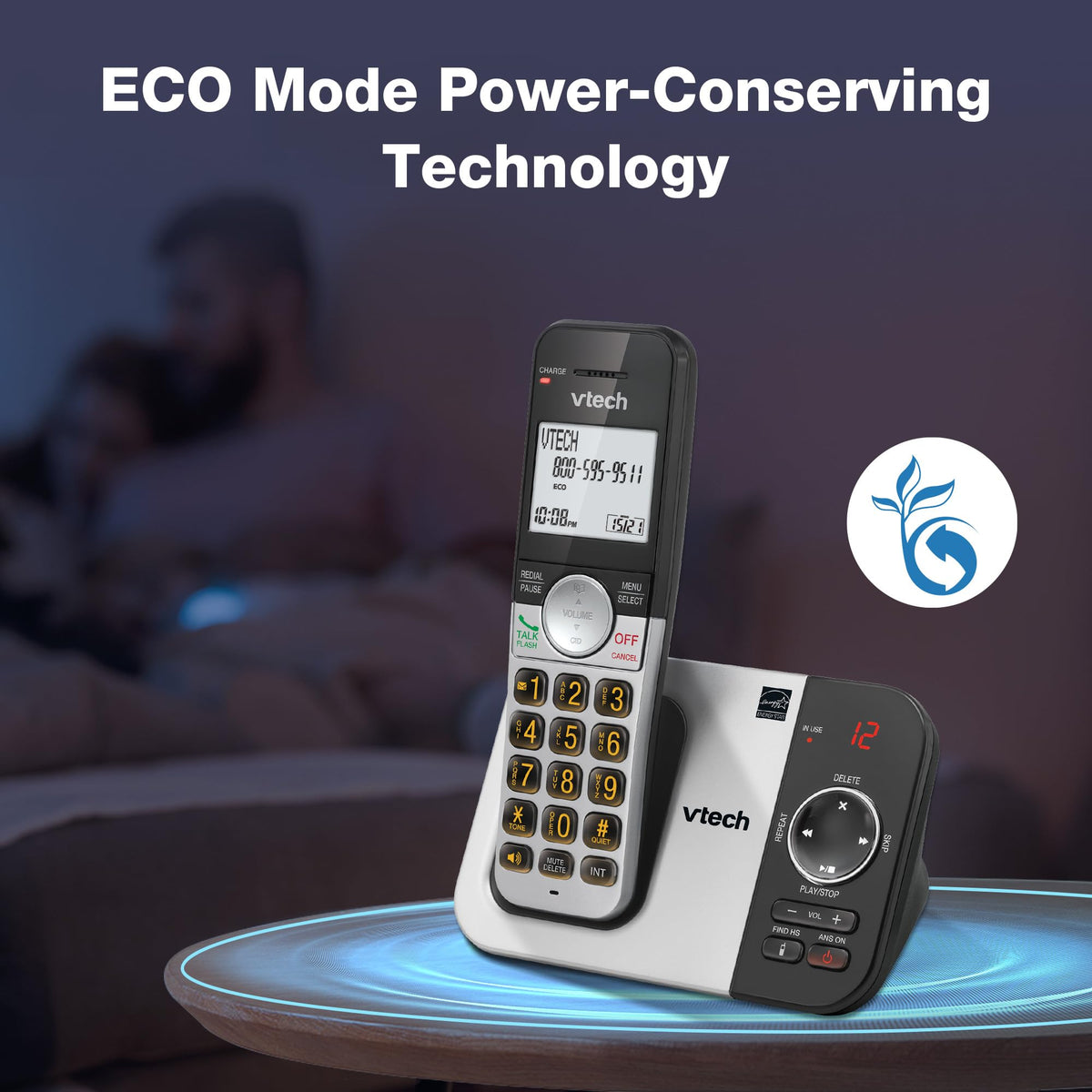 Cordless Home Phone with Answering Machine V7429