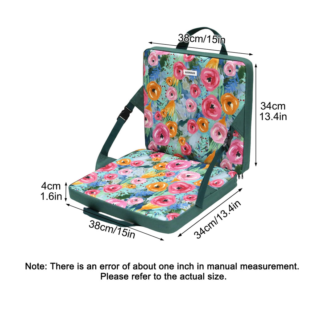 Portable Waterproof Stadium Seat Cushion with Back Support P602