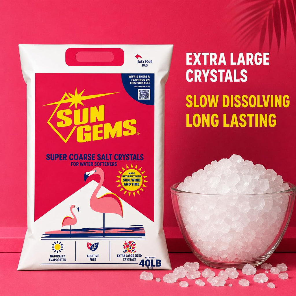 Super Coarse Water Softener Salt Crystals 40 lb F71715