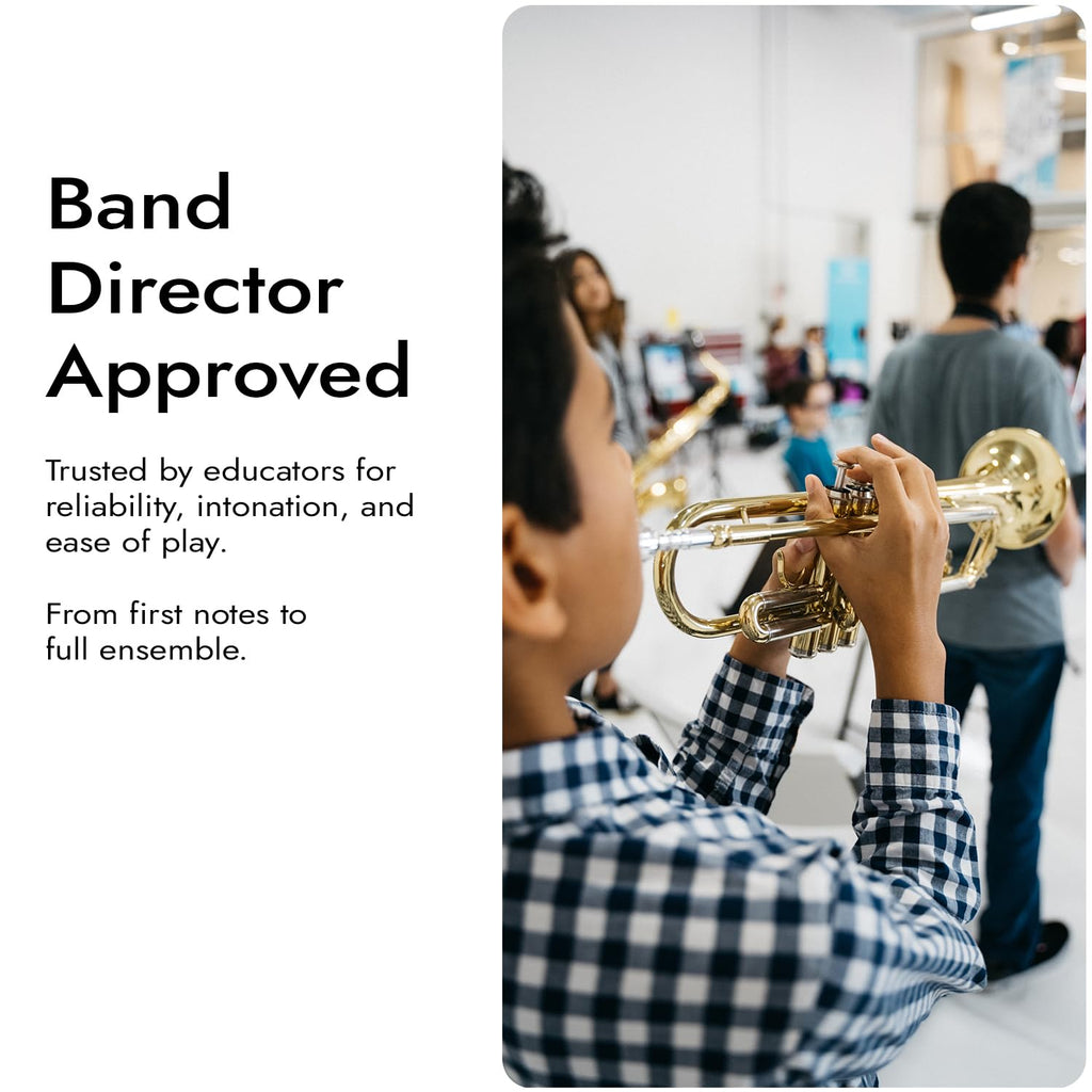 Bb Trumpet with Yellow Brass Bell and Stainless Steel Valves R33449