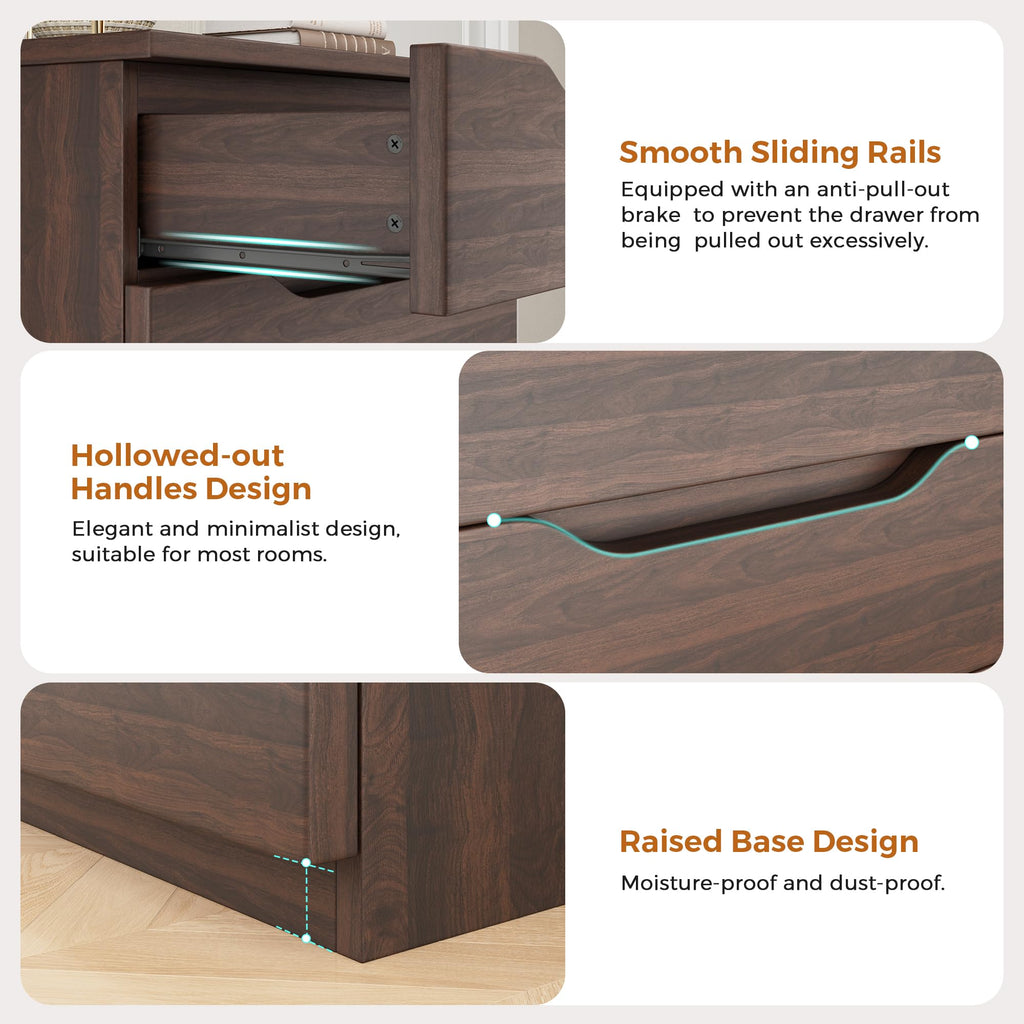 Brown 5 Drawer Dresser P356915