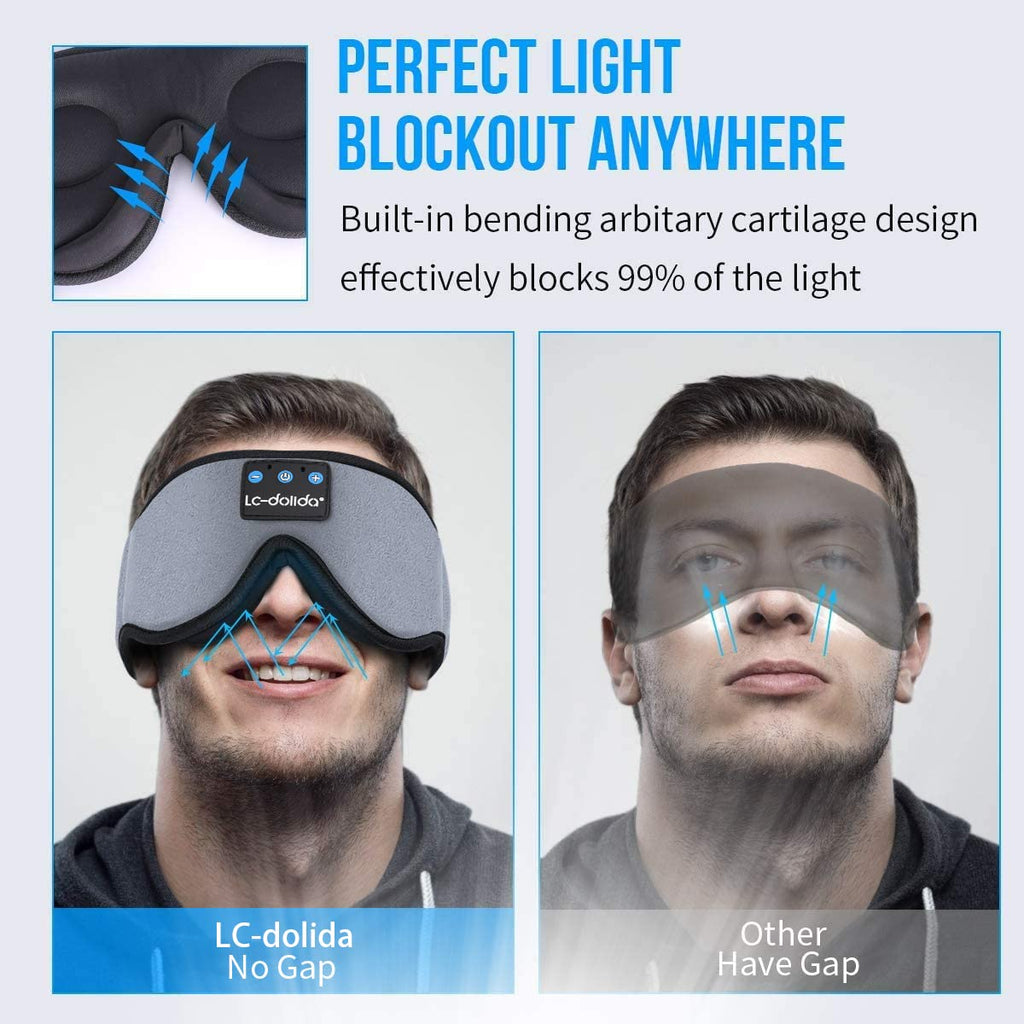 Sleep Mask with Bluetooth Headphones Cotton U4847
