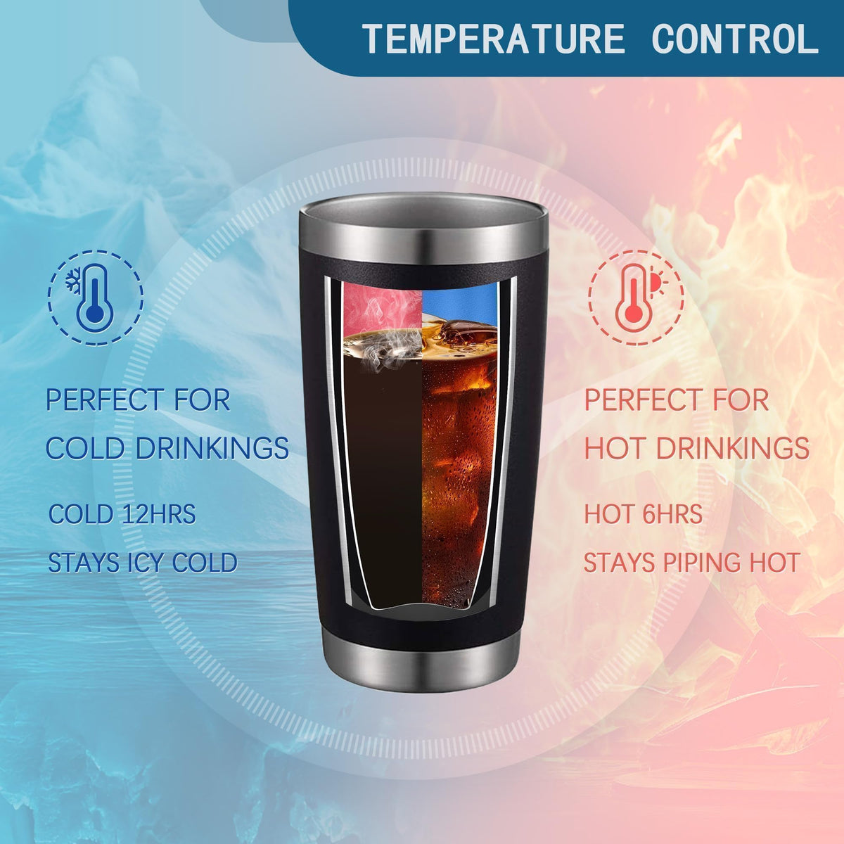 20oz Insulated Stainless Steel Tumbler with Lid F339368