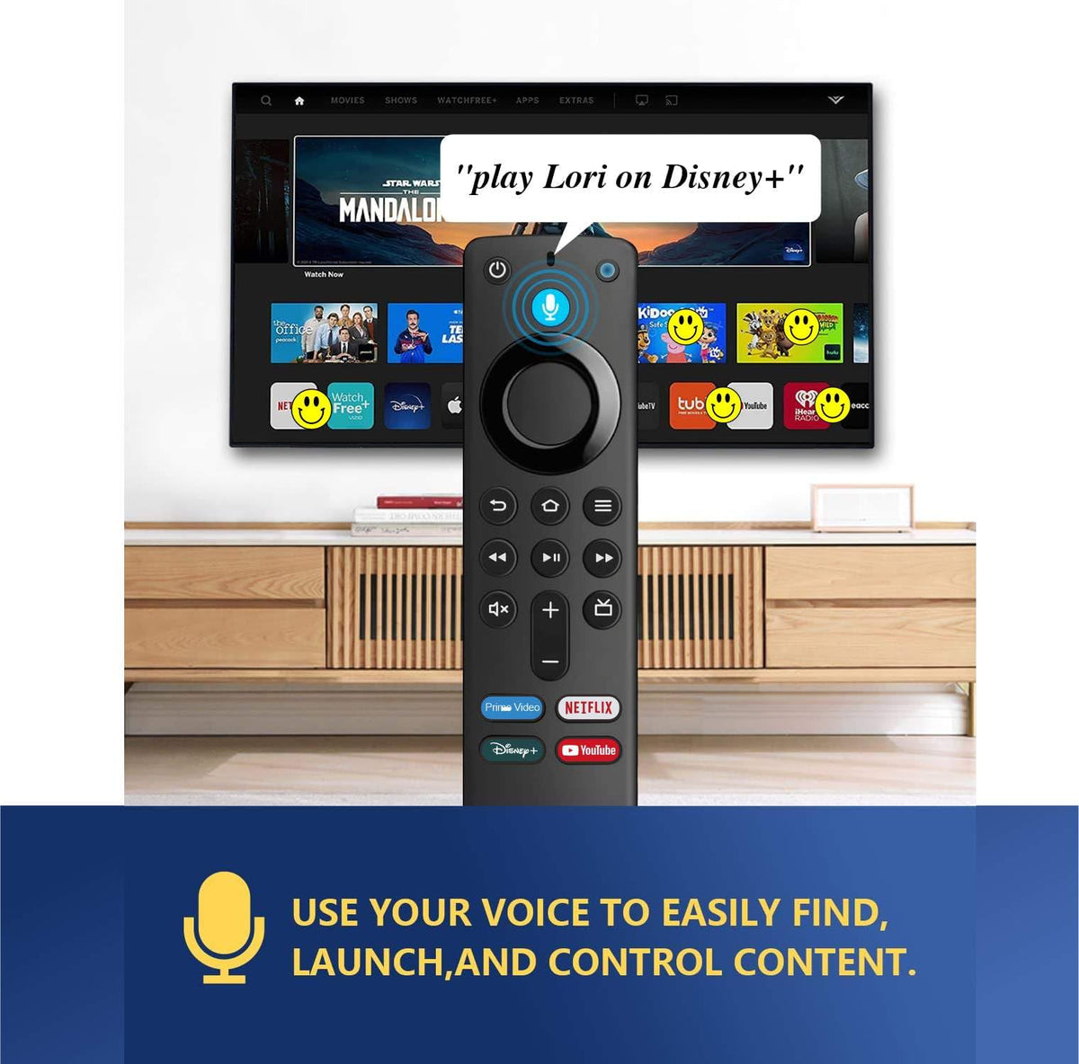 Replacement Remote for Fire TV Stick Y104